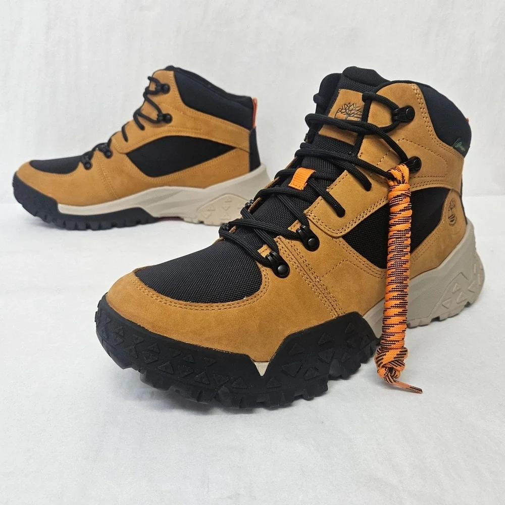 Timberland Motion Scramble Mid Lace Waterproof Boot A68Q8-754 Wheat Mens Size 12